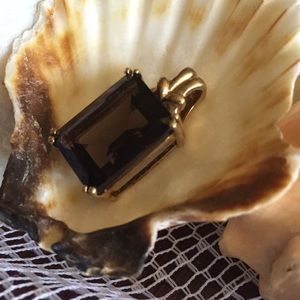 Vintage topaz 10k Pendant